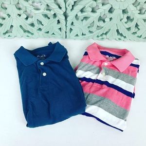 PLACE Short Sleeved Polo Shirt Bundle Sz Large